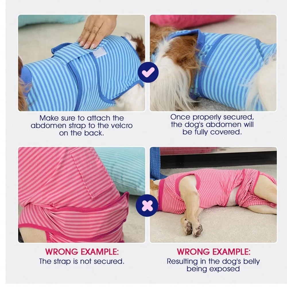 NWT! Dog recovery suit, alternative to collar, post-surgery. 42-75 lbs.